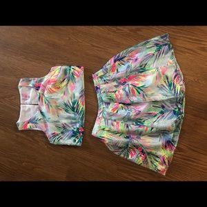 Lily Pulitzer skirt and crop top set